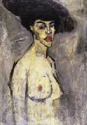 Nude with a Hat (recto) Amedeo Modigliani